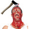 Halloween Haarreif Horror Artikel Zombie Kopfschmuck Beil im Haupt am Haarreifen Blutige Axt im Kopf Karneval Kostüm Zubehör Psycho Halloweenkostüm Accessoire Grusel Scherzartikel Kopfschmuck