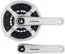 SHIMANO Unisex – Erwachsene håndsvingssæt 2092832230 Kurbelgarnitur, silber, 175 mm EU