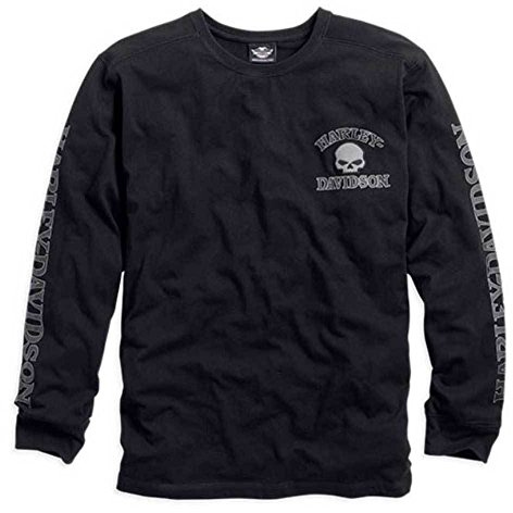 Harley-Davidson Langarmshirt Skull Schwarz, M