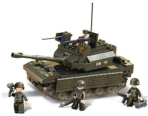 Sluban M38-B6500 Army Leading Tank,Multicolor,Small