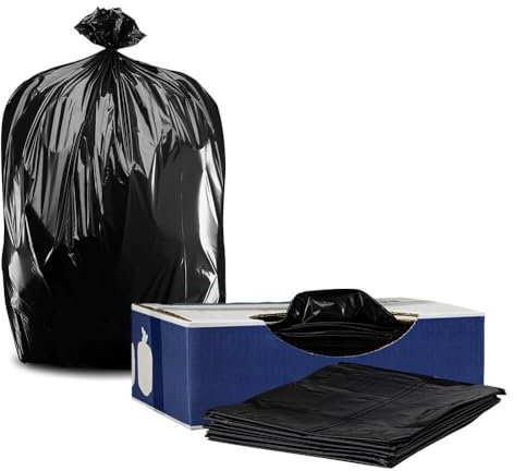 Plasticplace Sacs poubelle de 35 gallons, 1,5 mil, 83,8 x 122,9 cm (l x H), noir, 100 par caisse