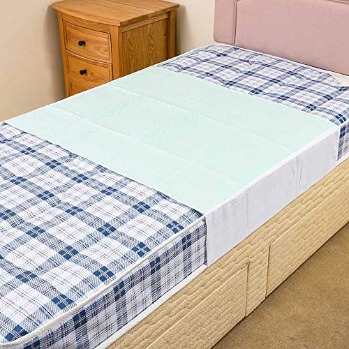 Comfortnights Washable Absorbent Bed Pad 75 x 90 cms,30 x 35½, with wings.