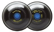 Taylor Deluxe Pair Black Standard Density Crown Green Bowls
