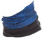 Hilltop Polar Halstuch, Multifunktionstuch, Kopftuch, Schlauchschal, Schal mit Fleece, Cooles Design in Trendfarben, für Damen und Herren, Farbe:blau - schwarze Streifen