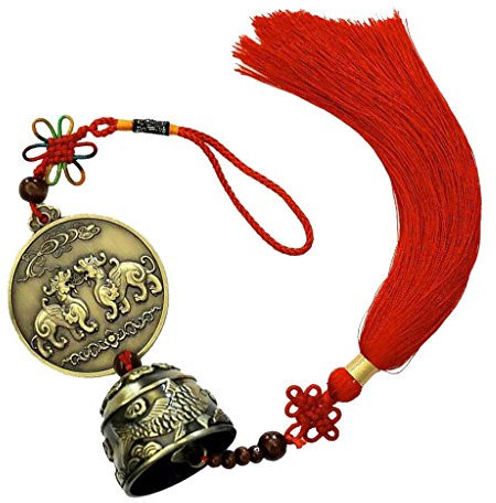 1x Windspiel Klangspiel Anhaengen mit Chinesischer Knoten Feng-Shui-Dekor #2