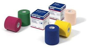 Gazofix color Fixierbinde blau latexfrei 20m x 8cm 6 Rollen