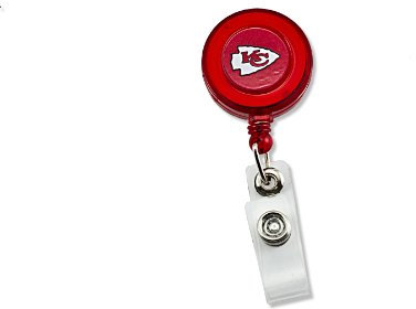 aminco NFL Kansas City Chiefs Badge Reel Red