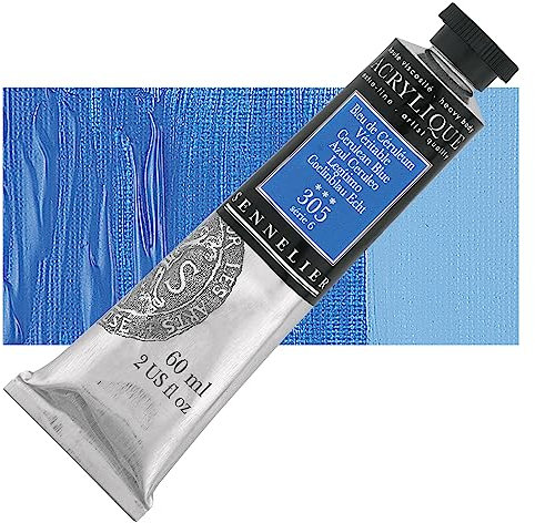 Sennelier Extra-Fine Artist Acryliques cerulean blue 305 60 ml by Sennelier