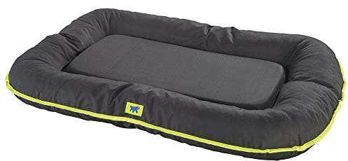 Ferplast Cuccia Cane Cuscino Cane Cane Taglia Grande Tessuto Antigraffio Lavabile a mano a 30° Materassino Cane Impermeabile 120 x 80 x 13,5 cm.Nero