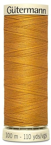 Gutermann Sew All Polyester Thread, Mustard Ginger 0412, 100 m