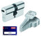 Abus D6N40/55 37756 Cylindre de porte 50 x 45 mm Nickelé