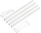 parlat LED Unterbau-Leuchten Rigel, je 87,3cm, 40cm Kabel, je 1002lm, warm-weiß, 4er Set