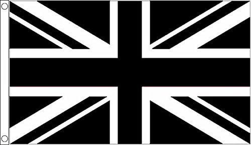 Flag Wholesaler Union Jack, Bandiera Unisex, Nero, L