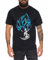 Super Son Herren T-Shirt Goku Dragon Master Son Ball Vegeta Turtle Roshi Db, Farbe:Schwarz/Blau;Größe:XL