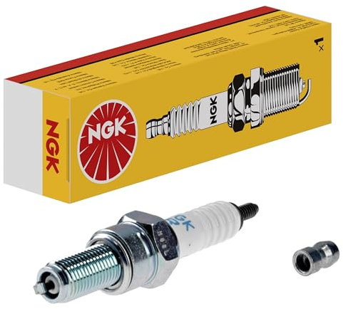 NGK Zündkerze CR9E, 6263 | Yellow Box | 1 Stück, Metall