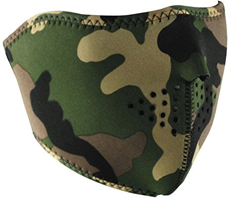 Zanheadgear en néoprène Demi Masque Visage (Camouflage)