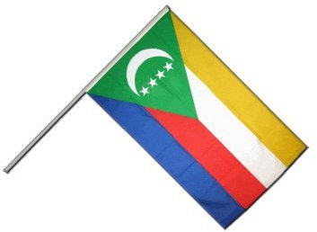 Digni Drapeau Comores sur hampe - 60 x 90 cm