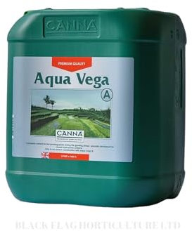 CANNA Aqua Vega 5L Set (A+B) - Hydrokulturdünger - Dünger - Für Hauspflanzen und Indoor-Gärten