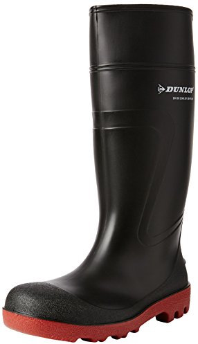BeeSwift (BEESQ) DUNLOP ACIFORT WARWICK WELLY H812511 BLACK/RED Size 9 UK D886409