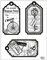Viva Decor Silikon Fahrrad Stempel Tags, transparent