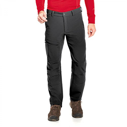 maier sports Herrmann, Men's Hiking Trousers, Water-Repellent Outdoor Trousers for Trekking and Hiking, PFC-Free, mSTRETCH pro 2 & dryprotec Black - Black