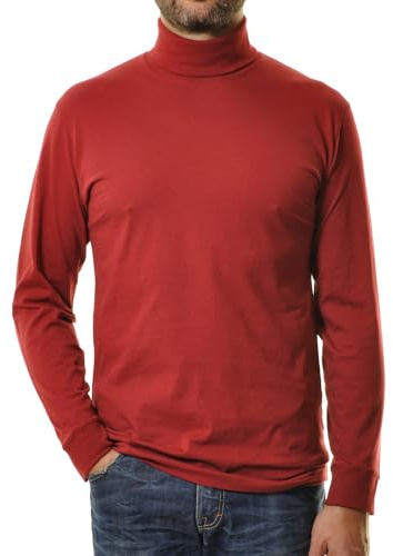 Ragman Herren Unterzieh Rolli, Weinrot, L