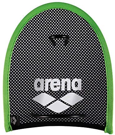 arena Unisex Schwimm Wettkampf Trainingshilfe Hand Paddles Netzstoff für Krafttraining, grün (Acid Lime-Black), M