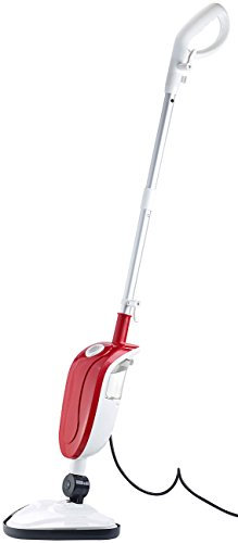 Sichler Haushaltsgeräte Dampfmop: 2in1-Dampfbesen DB-250 mit Dreieck-Fuß & Teppich-Gleitaufsatz, 1.300 W (Wischmopp, Mop, Bodenreinigung)