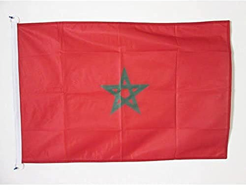 AZ FLAG Flagge MAROKKO 90x60cm - MAROKKANISCHE Fahne 60 x 90 cm Aussenverwendung - flaggen Top Qualität