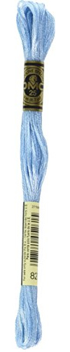 DMC 117-827 6 Strand Embroidery Cotton Floss, Very Light Blue, 8.7-Yard