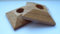 A4 Tech x2 (OC) Oak Pyramid Lacquered Pipe Covers/Rad Rings/Pipe Rose/Collar- For 15mm Pipe