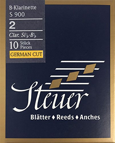 Steuer Blatt BB-Klarinette Blue Line S900 deutscher Schnitt 10er-Packung Gr. 2