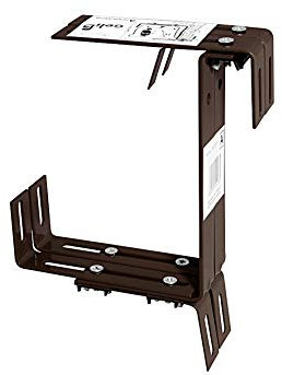 Halter schwere Ausführung für Balkonkasten, Farbe:braun