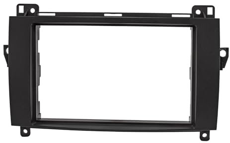 tomzz Audio 2434-028 Doppel DIN Radioblende kompatibel mit Mercedes A W169 B W245 Sprinter W906 Vito/Viano W639 VW Crafter schwarz