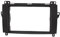 tomzz Audio 2434-028 Doppel DIN Radioblende kompatibel mit Mercedes A W169 B W245 Sprinter W906 Vito/Viano W639 VW Crafter schwarz