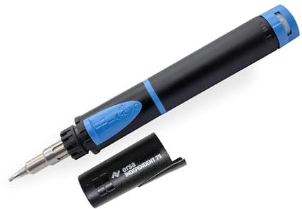 ERSA Independent 0G070KN - Saldatore a gas, 75 W, temperatura di picco fino a 580 °C, con punta di saldatura a scalpello da 2,4 mm, potenza mobile per saldatore - ovunque tu voglia, senza corrente