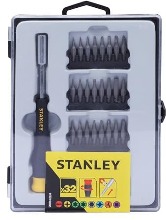 STANLEY STHT0-62634 Cacciaviti di Precisione Multilama, Set di 33 lame