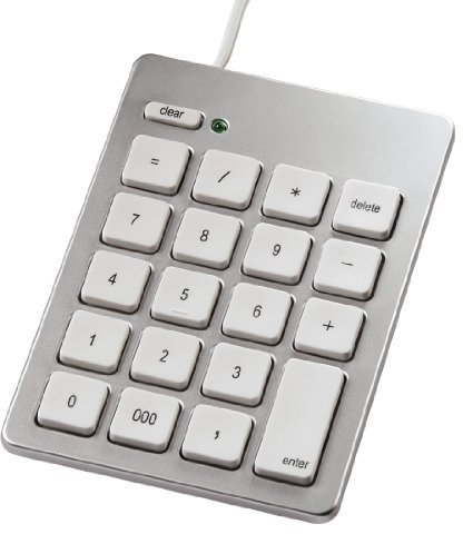 Hama Keypad, Nummernblock für MAC OS ab Version 10.6.2 und Windows (XP/Vista/7/8/10), USB, Silber