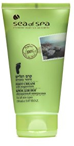 Dead Sea Foot Cream (for rough, dry & very dry skin) - Enriched with Magnesium & Sea Salt