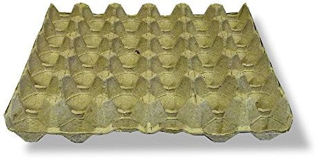 HAPPY CHICKENS NEW 10 X GREY EGG TRAYS (30 CELLS TO A TRAY)