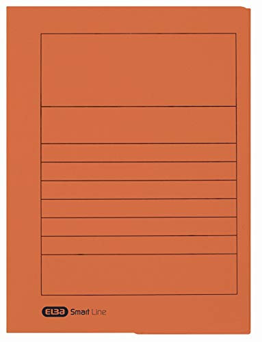 ELBA Einschlagmappe Smart Line, 25er Pack, DIN A4, Karton, orange