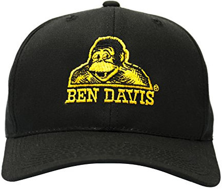 Ben Davis Baseballmütze, verstellbar, 100 % authentisch, schwarz, Einheitsgröße