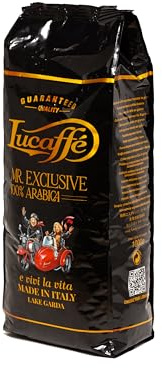 Lucaffé - Coffee beans Mr. Exclusive 100% Arabica, 1 Kg bag | Arabica coffee machines beans for Espresso | Medium roast | Sweet and creamy taste | Intense and enveloping aroma
