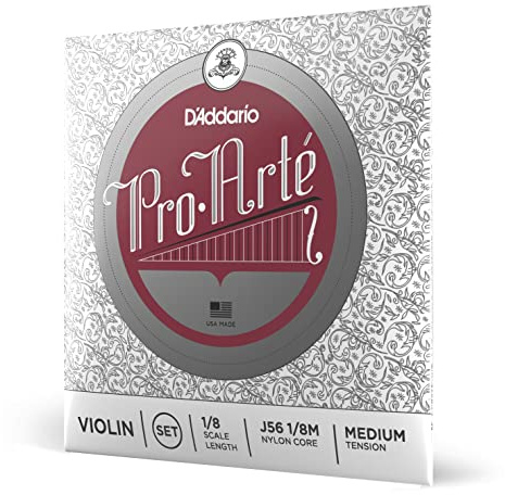 D'Addario J56-1/8M Pro Arte Violinen Saitensatz Perlon/Aluminium 1/8 Medium
