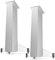 Q ACOUSTICS Concept Speaker Stands (Pair) (Gloss White) Stand Mount for Concept bookshelf speakers