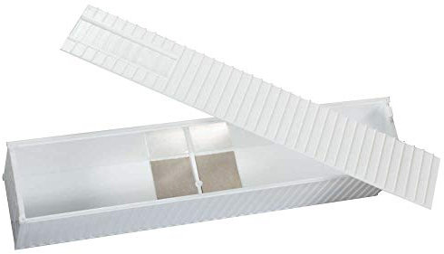 Herpa 053310 - Metallplätchen zum Nachrüsten des Containers, Reachstacker, 12 Stück