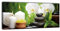 Leinwandbild Panorama Nr. 399 Wellness 100x40cm, Keilrahmenbild, Bild auf Leinwand, Orchidee Asia Entspannung