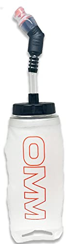 OMM Ultra Flexi Flask 350ml Soft Water Bottle with Straw Cap | Collapsible Running Flask for Trail Running, Hiking & Marathon Hydration, BPA-Free, Lightweight Foldable Design