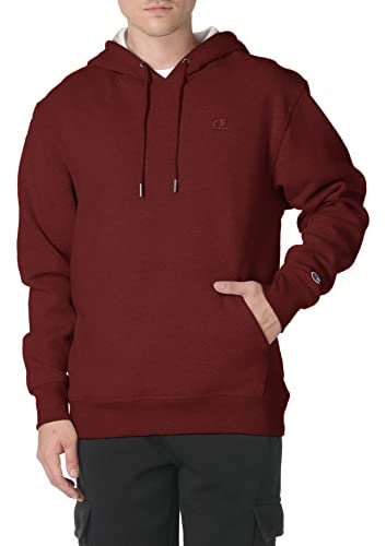 Champion Herren Kapuzenpullover Powerblend Pullover Hoodie, Kastanienbraun, S