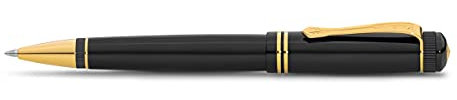 Kaweco DIA2 Kugelschreiber DIA2 Gold I Business Kuli aus hochwertigem Acryl in oktogonalem Design I Luxus Kuli in Schwarz inklusive Metall-Geschenkbox I Nostalgischer Drehkugelschreiber 14 cm